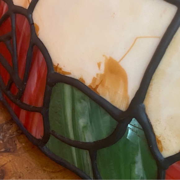 Vintage Tiffany Style Stained Plastic Light Shade Butterflies Shade Only -Read - Picture 10 of 16
